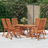 vidaXL Ensemble &agrave; manger de jardin 7 pcs Bois d'eucalyptus massif