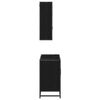 vidaXL Ensemble de mobilier de salle de bain 2 pcs Ch&ecirc;ne noir
