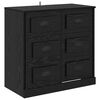 vidaXL Buffet Ch&ecirc;ne noir 70 x 35,5 x 67,5 cm Bois d'ing&eacute;nierie