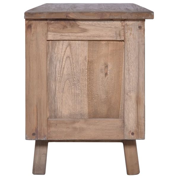 vidaXL Meuble TV 100x30x40 cm Bois de teck solide