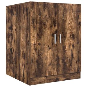 vidaXL Meuble pour machine &agrave; laver Ch&ecirc;ne fum&eacute; 71x71,5x91,5 cm