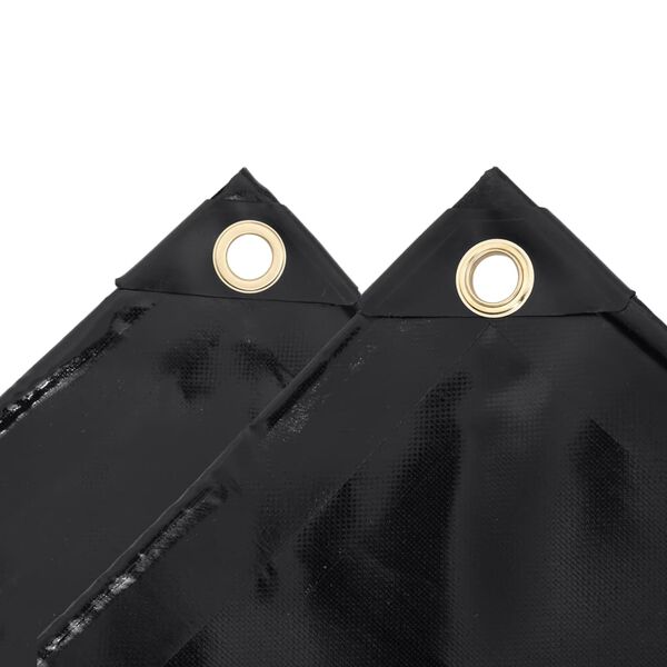 vidaXL B&acirc;che de protection 650 g/m&sup2; 3x3 m Noir