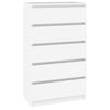 vidaXL Commode Blanc 60x36x103 cm Bois d'ingénierie
