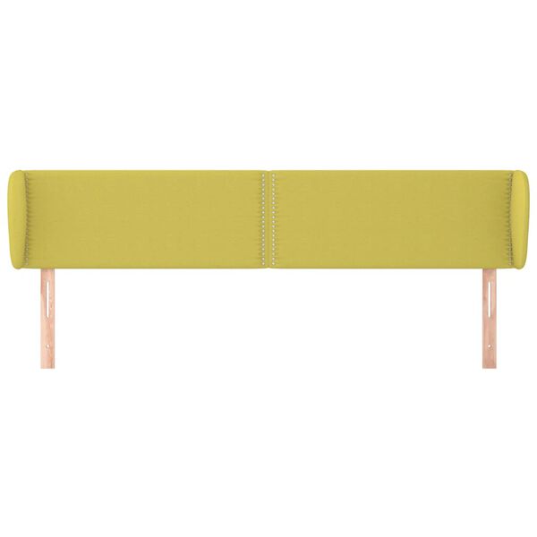vidaXL T&ecirc;te de lit avec oreilles Vert 183x23x78/88 cm Tissu