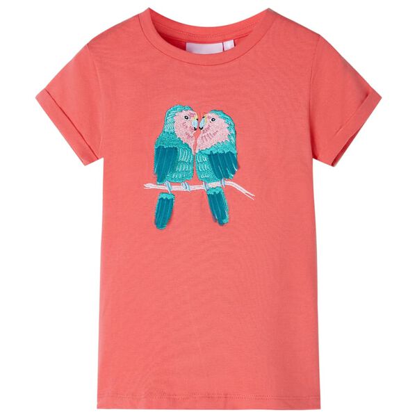 T-shirt pour enfants corail 128