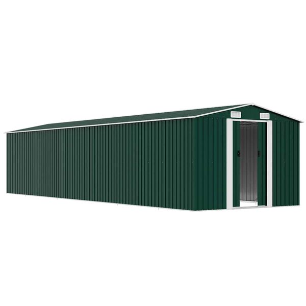 vidaXL Abri de jardin Vert 257x990x181 cm Acier galvanis&eacute;