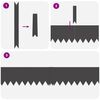 vidaXL Bordure de Pelouse 30 pcs Noir 100 x 0.05 x 20 cm