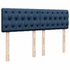 vidaXL Sommier &agrave; lattes de lit avec matelas Bleu 160x200 cm Tissu