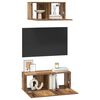 vidaXL Ensemble meuble TV 2 pcs Bois Ancien Bois d'ing&eacute;nierie