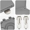 vidaXL Si&egrave;ge de toilette Gris 47 x 37 x 4 cm Duroplast