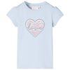 T-shirt pour enfants bleu clair 92