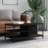 vidaXL Table basse Noir 100x50x45 cm Bois d'ing&eacute;nierie
