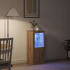 vidaXL Buffet LED Marron 41 x 37 x 100 cm Bois d'ing&eacute;nierie