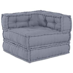 vidaXL Unit&eacute; de canap&eacute; modulaire Tissu Gris 70 x 70 x 56 cm