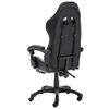 vidaXL Fauteuil de jeux vid&eacute;o repose-pied Noir/camouflage Similicuir