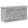 vidaXL Porte-manteau mural avec &eacute;tag&egrave;re Sonoma gris 50 x 16 x 26 cm