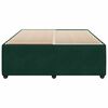 vidaXL Cadre de lit sans matelas vert fonc&eacute; 160x200 cm velours