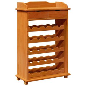 vidaXL &Eacute;tag&egrave;re &agrave; vin Marron 58 x 28 x 90 cm Bois de pin massif