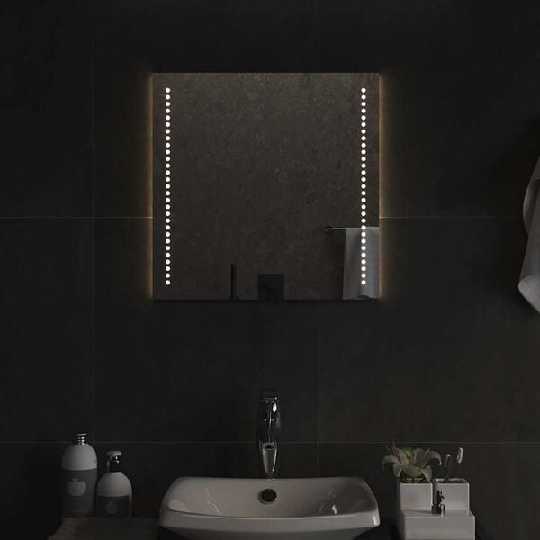 vidaXL Miroir de salle de bain &agrave; LED 50x50 cm