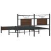 vidaXL Cadre de lit sans matelas ch&ecirc;ne marron 140x200 cm