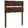 vidaXL T&ecirc;te de lit en bois brut ROSTOCK Marron fonc&eacute; 80 cm
