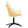 vidaXL Chaises pivotantes &agrave; manger lot de 2 jaune tissu