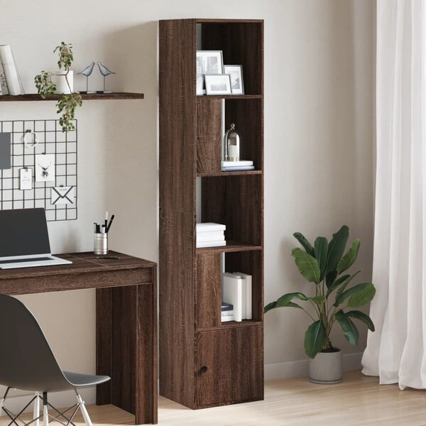 vidaXL Biblioth&egrave;que ch&ecirc;ne marron 40x36x189 cm bois d'ing&eacute;nierie