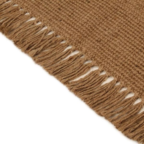 vidaXL Tapis avec glands 80x160 cm Jute