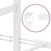 vidaXL Cadre de lit m&eacute;tal sans matelas avec pied de lit blanc 80x200cm
