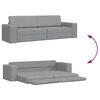 vidaXL Canap&eacute;-Lit 200cm Gris clair tissu
