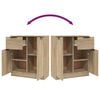 vidaXL Buffet Ch&ecirc;ne sonoma 60x30x70 cm Bois d'ing&eacute;nierie