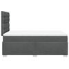 vidaXL Sommier &agrave; lattes de lit avec matelas gris fonc&eacute; 120x190cm tissu