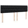 vidaXL Sommier &agrave; lattes de lit avec matelas Noir 180x200 cm Velours