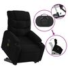 vidaXL Fauteuil inclinable de massage &eacute;lectrique Noir Tissu