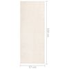 vidaXL Tapis &agrave; poils souples antid&eacute;rapant 57x150 cm Beige