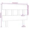 vidaXL T&ecirc;te de lit Noir 93,5x3x81 cm Bois massif de pin