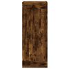 vidaXL Buffet haut Ch&ecirc;ne fum&eacute; 34,5x34x180 cm Bois d'ing&eacute;nierie