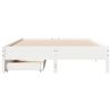 vidaXL Cadre de lit sans matelas blanc 160x200 cm bois de pin massif