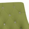 vidaXL Chaise pivotante de salle &agrave; manger Vert clair Velours
