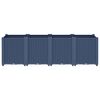 vidaXL Jardini&egrave;re bleu gris 160x40x53 cm PP