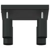 vidaXL Spot de plafond Noir 26 x 26 x 16,5 cm M&eacute;tal