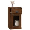 vidaXL Armoire lat&eacute;rale avec tiroir ch&ecirc;ne marron 40x50x75 cm