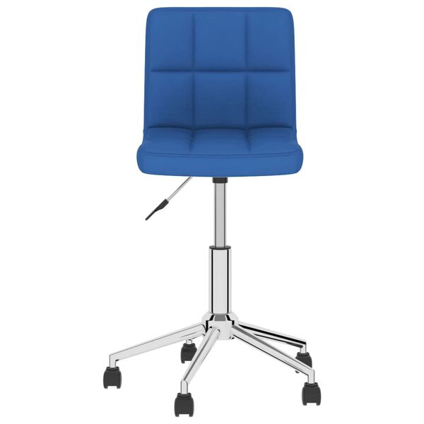 vidaXL Chaises pivotantes &agrave; manger lot de 2 bleu tissu