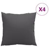 vidaXL Coussin d'ext&eacute;rieur 4 pcs Anthracite 50 x 50 cm Tissu