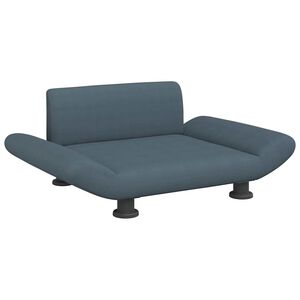 vidaXL Lit pour chien gris fonc&eacute; 70x45x28 cm tissu