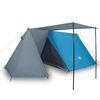vidaXL Tente de camping 3 personnes bleu imperm&eacute;able