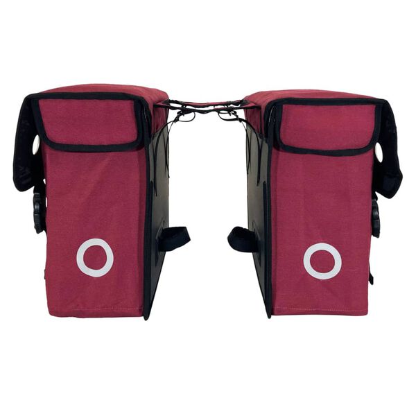 Willex Sacoches de v&eacute;lo 30 L toile rouge
