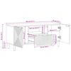 vidaXL Unites TV avec tiroir Bois d'Acacia Massif 105 x 33,5 x 46 cm