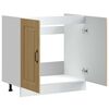 vidaXL Meuble bas pour &eacute;vier Kalmar ch&ecirc;ne sonoma bois ing&eacute;nierie