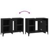 vidaXL Meuble d'&eacute;vier noir 80x33x60 cm bois d'ing&eacute;nierie